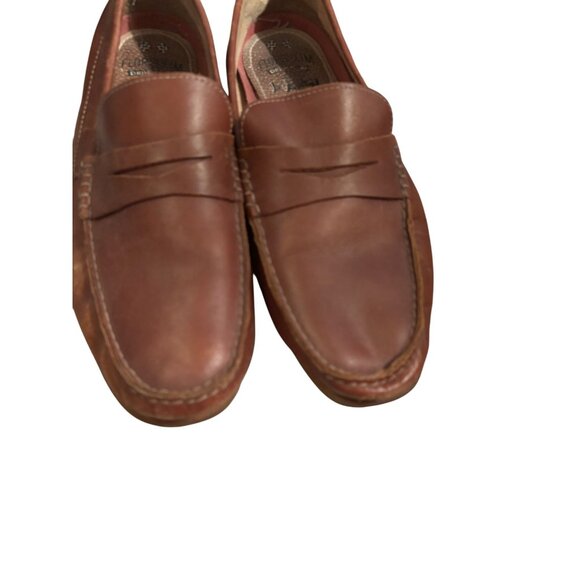 Florsheim Brown Leather Driving Loafers Mens Size 11.5M Slip-On Motor Moc - Picture 2 of 9